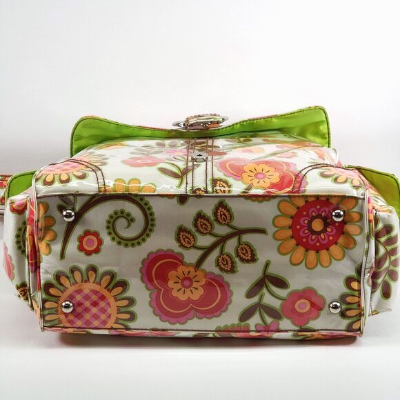 Kalencom New Orleans Diaper Bag Large Multicolor Cotton Floral With Changing Mat - Picture 4 of 16